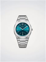 Watch D1 Milano Groovy Green Ultra Thin 39 mm in Steel D1-UHBJ03 - D1-UHBJ03